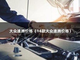 大众速腾价格（14款大众速腾价格）