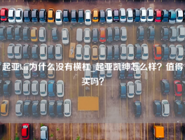 起亚kia为什么没有横杠_起亚凯绅怎么样？值得买吗？