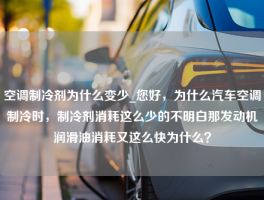 空调制冷剂为什么变少_您好，为什么汽车空调制冷时，制冷剂消耗这么少的不明白那发动机润滑油消耗又这么快为什么？