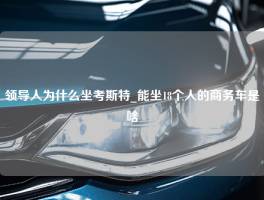 领导人为什么坐考斯特_能坐18个人的商务车是啥