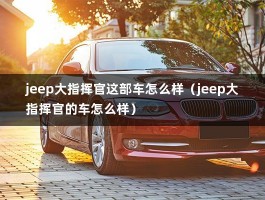 jeep大指挥官这部车怎么样（jeep大指挥官的车怎么样）