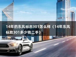 14年的东风标志301怎么样（14年东风标致301多少钱二手）