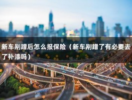 新车剐蹭后怎么报保险（新车剐蹭了有必要去了补漆吗）