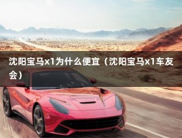 沈阳宝马x1为什么便宜（沈阳宝马x1车友会）