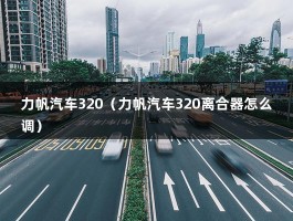 力帆汽车320（力帆汽车320离合器怎么调）