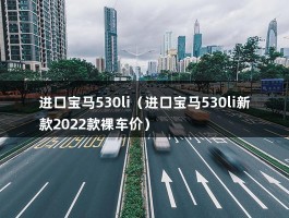 进口宝马530li（进口宝马530li新款2022款裸车价）