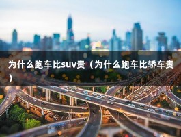 为什么跑车比suv贵（为什么跑车比轿车贵）