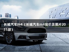 长城汽车m4（长城汽车m4报价及图片2015款）