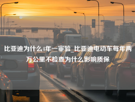 比亚迪为什么4年一审验_比亚迪电动车每年两万公里不检查为什么影响质保