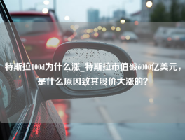 特斯拉100d为什么涨_特斯拉市值破6000亿美元，是什么原因致其股价大涨的？