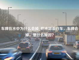 车牌在水中为什么会掉_积水路面行车，车牌会掉，是什么原因？