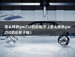 怎么样拆gw250的后轮子（怎么样拆gw250的后轮子轴）