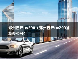 郑州日产nv200（郑州日产nv200油箱多少升）