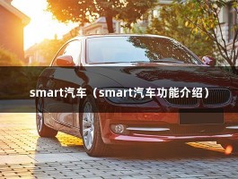 smart汽车（smart汽车功能介绍）