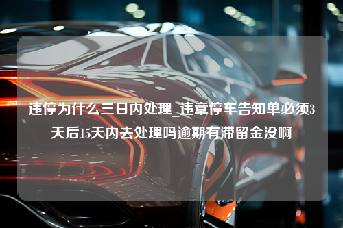 违停为什么三日内处理_违章停车告知单必须3天后15天内去处理吗逾期有滞留金没啊