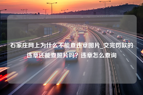 石家庄网上为什么不能查违章图片_交完罚款的违章还能查照片吗？违章怎么查询